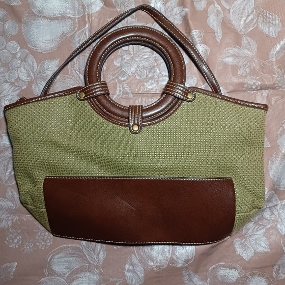 Croft and Barrow Faux Straw Lightweight Handbag - Picture 5 of 13